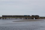 MEC 7541 Leads the CSX Geometry Train in Scarborough 